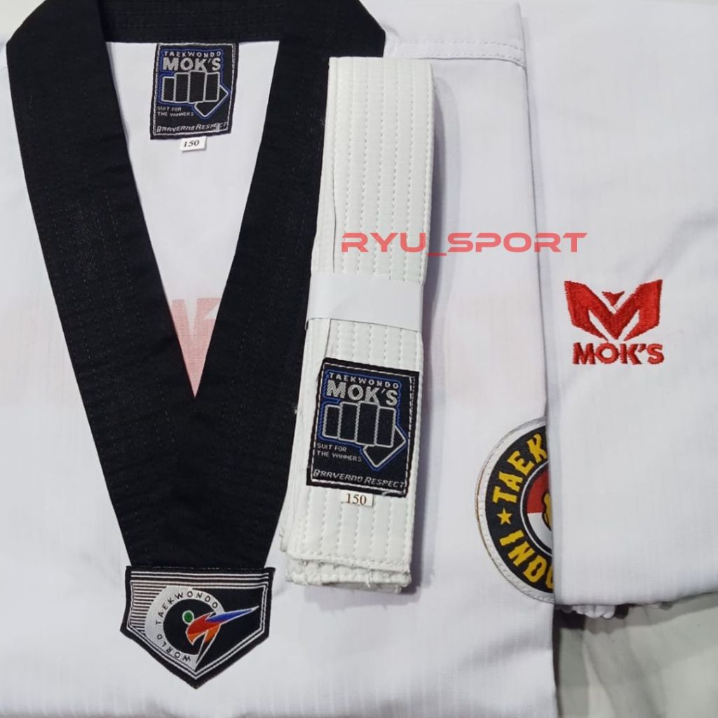 DOBOK TAEKWONDO MOKS BIST HITAM