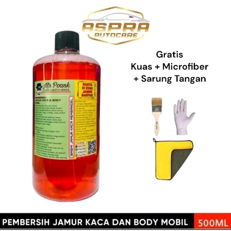 Mr Poank Cairan Pembersih Jamur Kaca Dan Body Mobil Terbaik Paling Ampuh Garansi Original 100 %  500