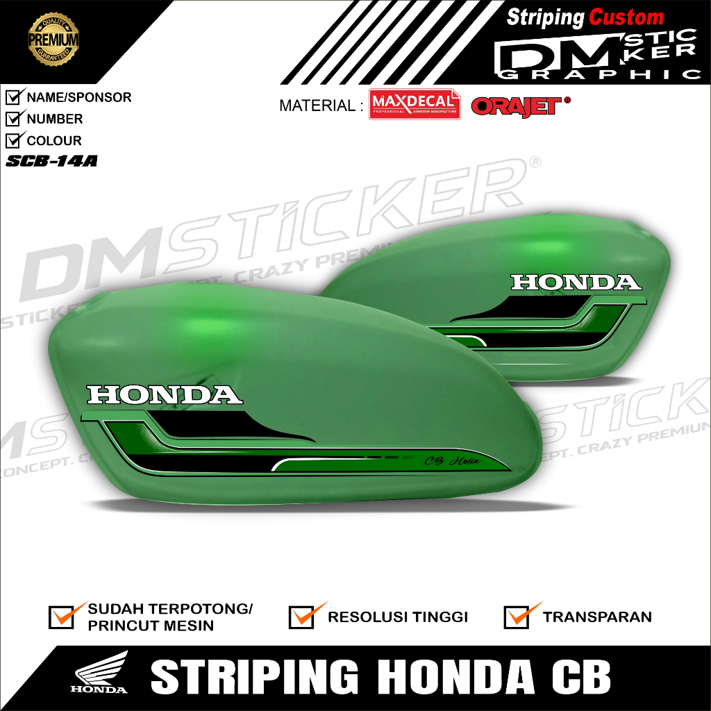 STRIPING CB GLATIK STICKER CB GLATIK MURAH KODE - SCB 14