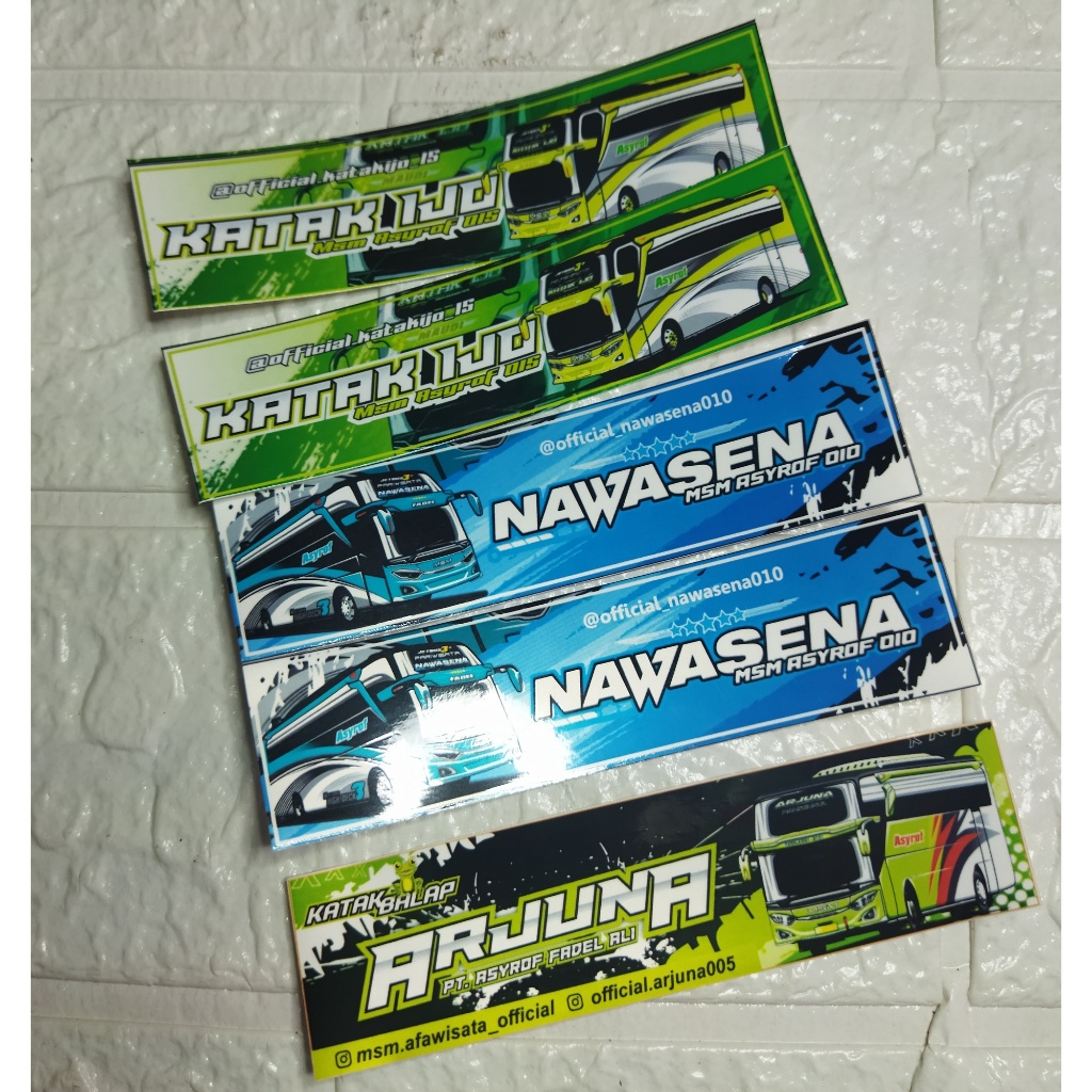 

stiker basuri katak ijo nawasena dan arjuna asli po