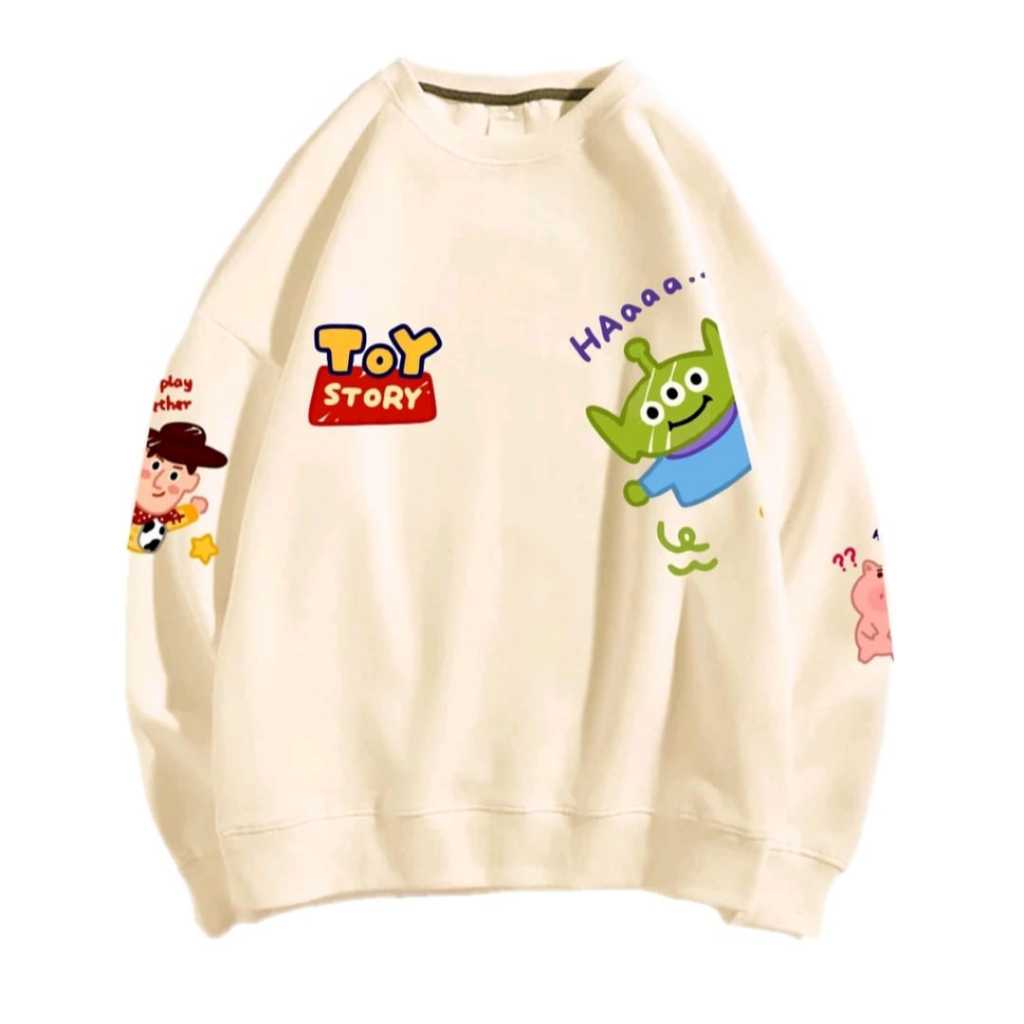 sweater crewneck toys story- sweatshirt pria wanita