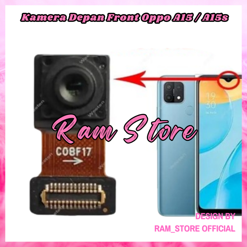 Front Kamera OPPO A15 A15S Depan Camera Small Kamera Selfie