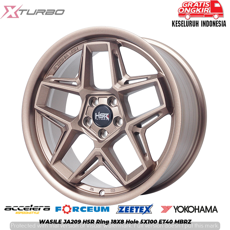 PELEK MOBIL PROMO RING 18 HSR WASILE 5X100 BRONZE - VELOZ NEW XENIA AVANZA