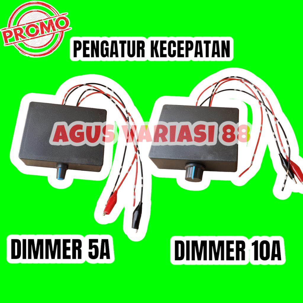DIMMER DC ARUMANIS AKI 10 AMPERE / PENGATUR KECEPATAN DINAMO DC TERBAIK TERLARIS