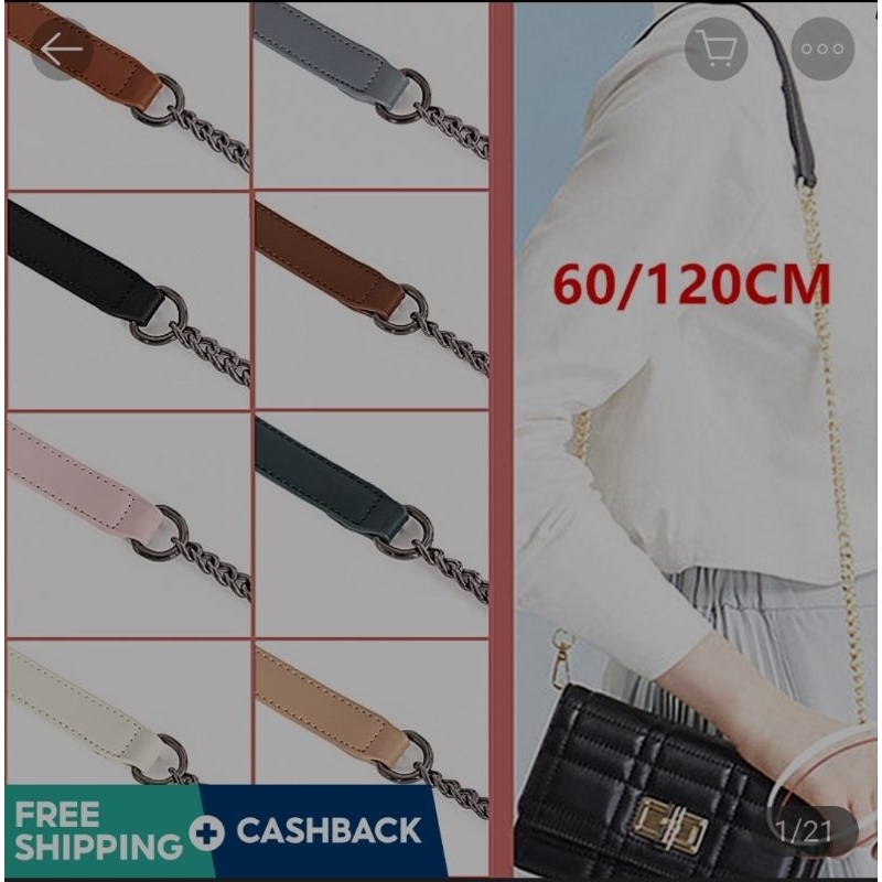 TALI PANJANG TAS SLEMPANG RANTAI HITAM / TALI SANDANG TAS SLEMPANG RANTAI / TALI PANJANG TAS