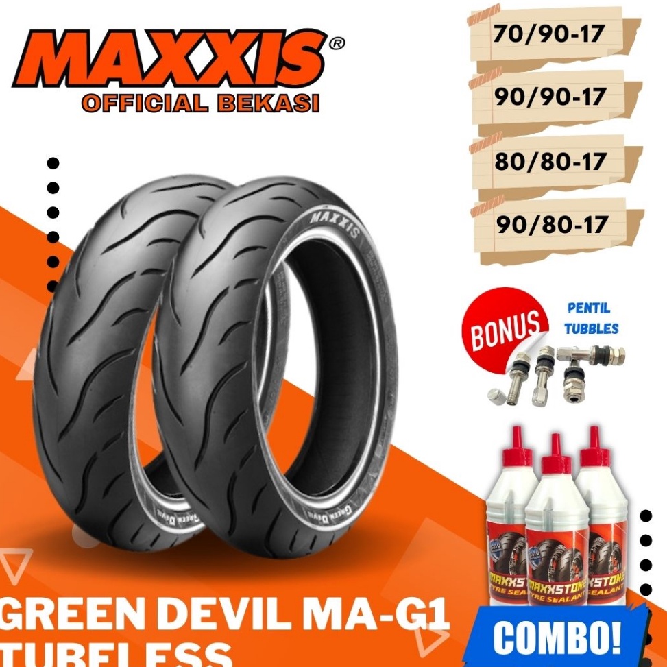Ctv MAXXIS GREEN DEVIL RING 17  BAN MAXXIS  79  89  88  98 BAN TUBELESS BAN LUAR  BAN MOTOR SUPRA SO