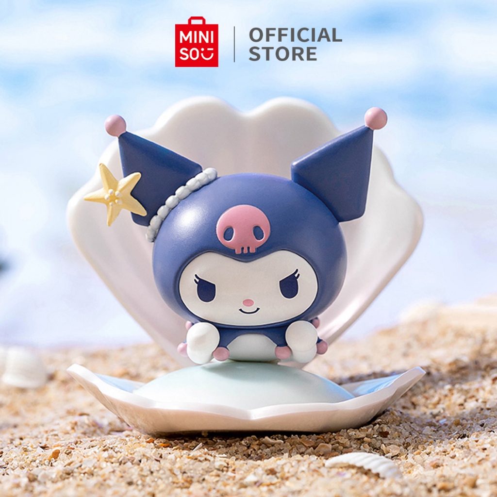 MINISO x Sanrio Blind Box Lucu Figure Sanrio Characters Sea Holiday Figure Model Blind Box