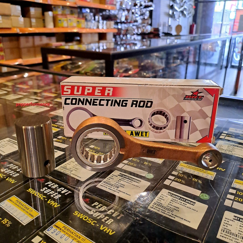 STANG PISTON/STANG SEHER/CONROD BRT KLX 150/KLX 140/D TRACKER (PIN 14) (KHUSUS KRUK AS BRT)