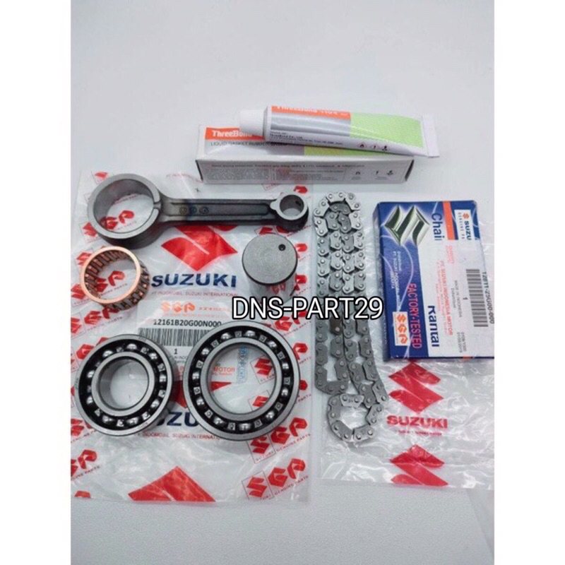 PAKET 3 ITEM(stang seher+bearing kruk as+rantai keteng)SMASH 110 OLD SMASH NEW SMASH TITAN