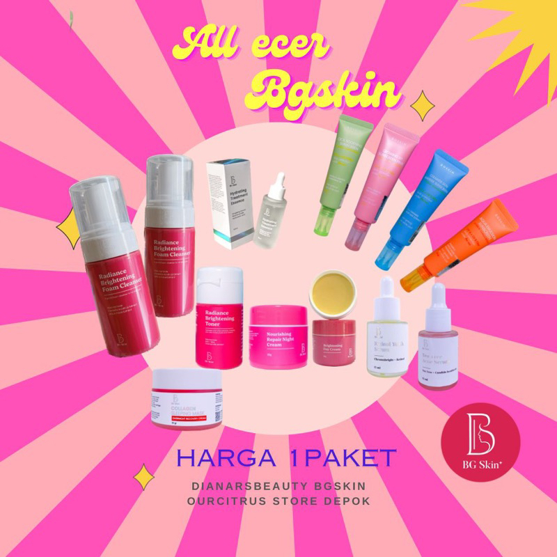 ECER BG SKIN day cream luxury suncare acne night cream luxury suncare ivory brigtening acne