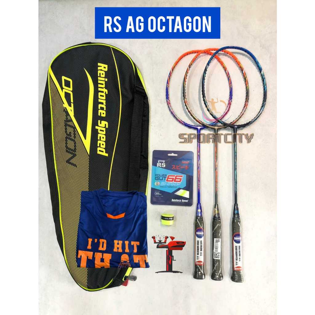 Raket Badminton RS AG OCTAGON 01 CONTROL 11 SMASH 21 PROF 12 Speed Power Original