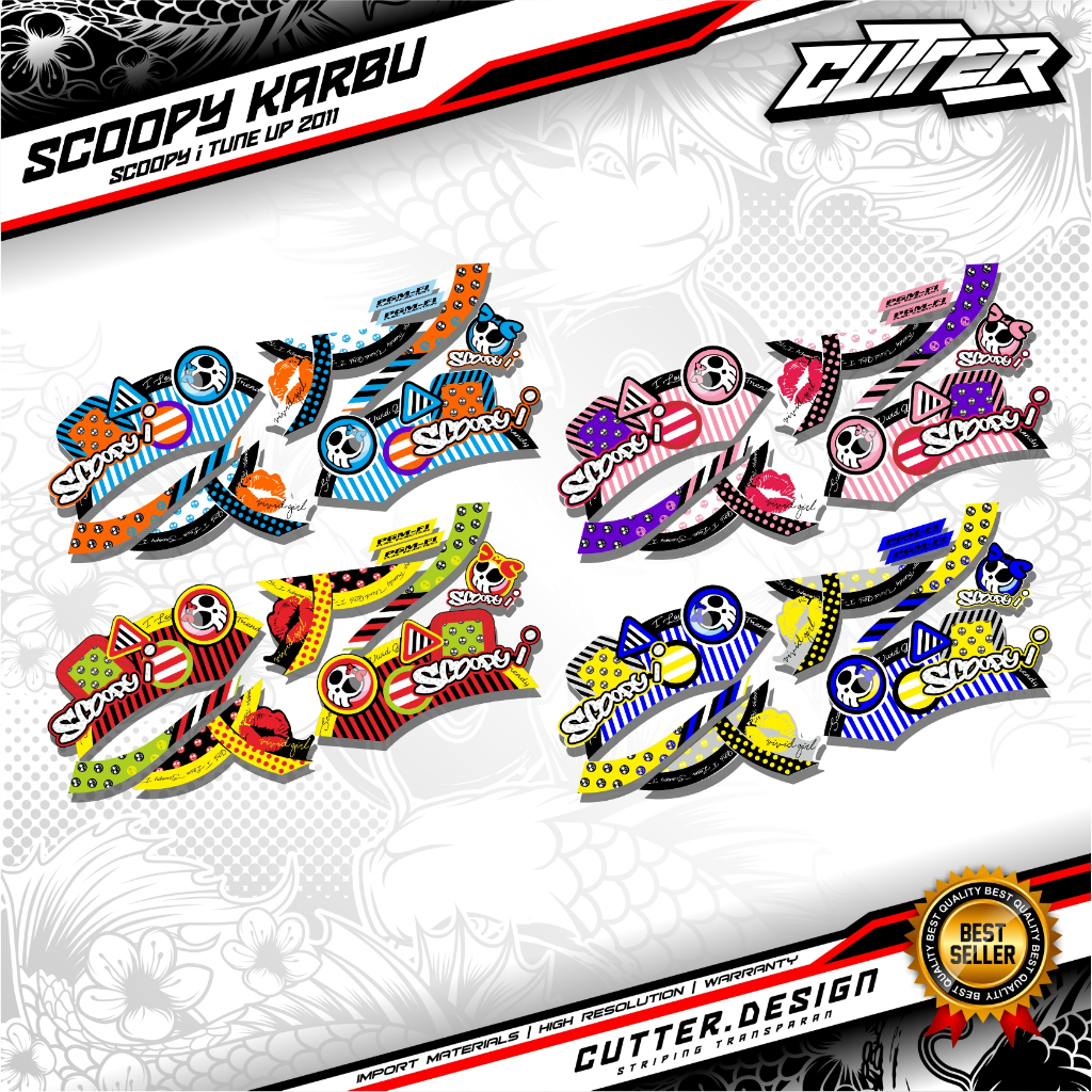 STRIPING TRANSPARAN SCOOPY KARBU scoopy i tune up 2011