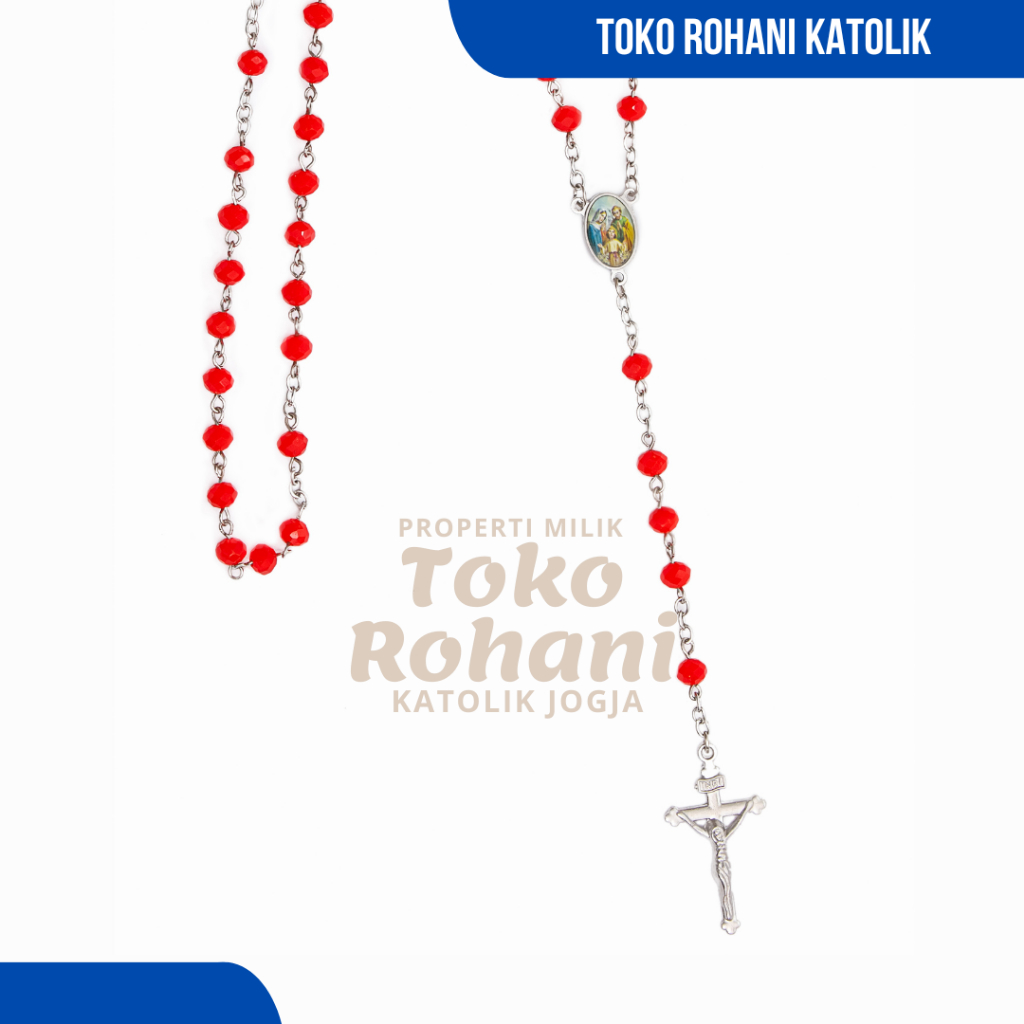 ROSARIO KRISTAL CEKO / ROSARIO EXLUSIF / KALUNG ROSARIO KATOLIK / ROSARIO KATOLIK / KALUNG SALIB ROS