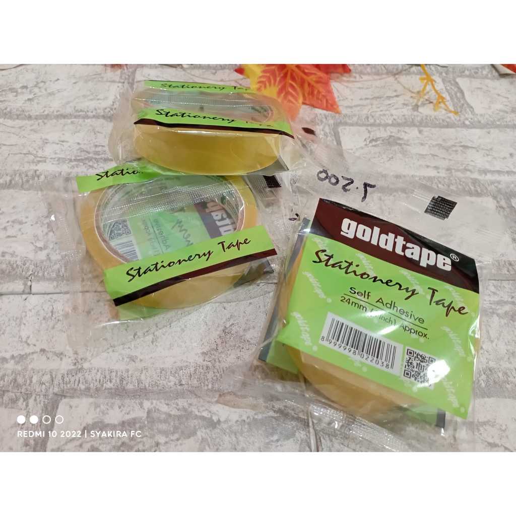 

Goldtape Premium/ Isolasi Bening 24 mm/ 1 inch