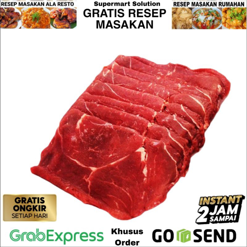

Daging Sapi Slice Sirloin / Teriyaki Low Fat