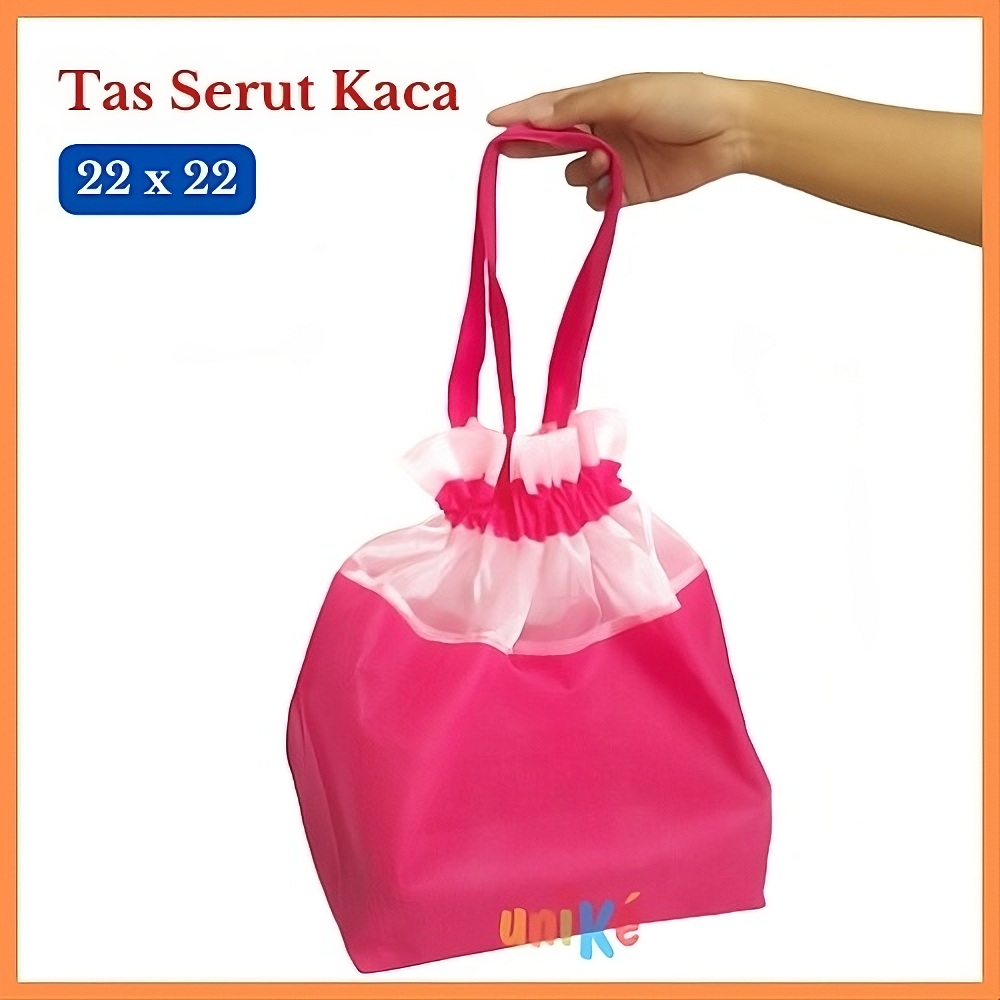 

Termurah !!! TAS SERUT KAIN KACA 22 SPunbond Goodie bag Hajatan wedding pernikahan harga murah