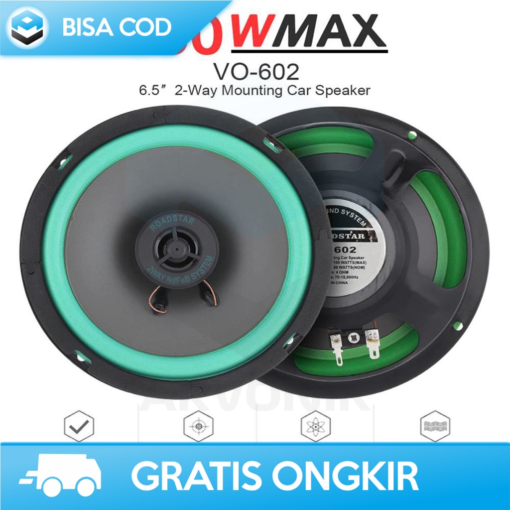 SPEAKER AUDIO SUBWOOFER 6.5 INCH AUDIO HIFI PINTU MOBIL SUARA JERNIH