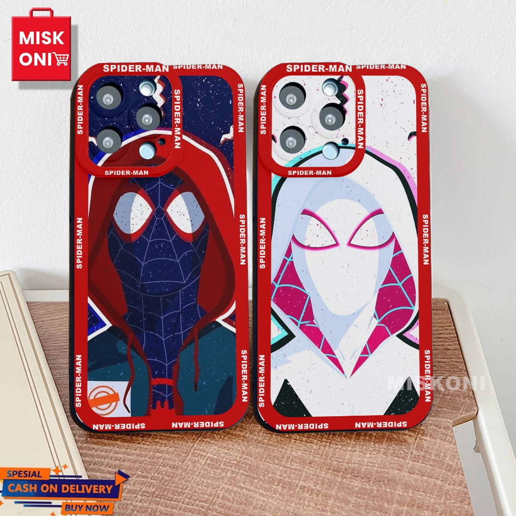 Soft Case Spiderman Vivo V29 V29E Y17S Y02 Y17 Y15 Y27 V5 Y20 Y12S MISKONI YG182 Cover Procamera Ter