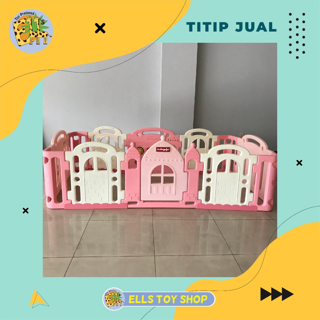 Dwinguler - Fence Pagar Bayi Castle Pink