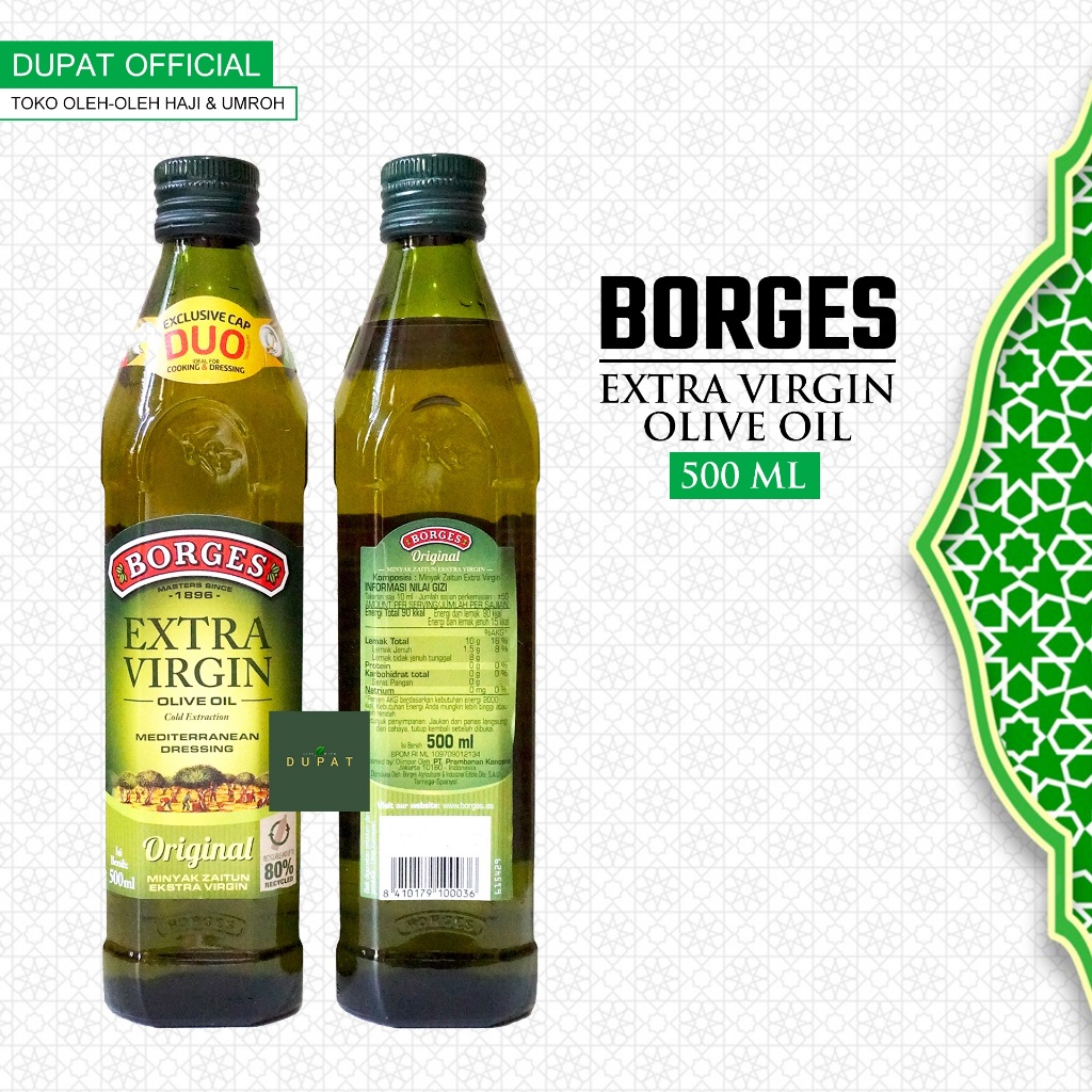 

BORGES EXTRA VIRGIN OLIVE OIL / EVOO / MINYAK ZAITUN 500 ml