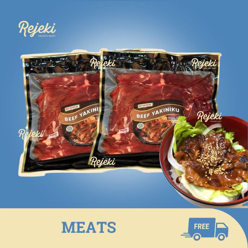 

Aroma Beef Yakiniku Meat Slice Daging Sapi 200gr - Rejeki Frozen Mart