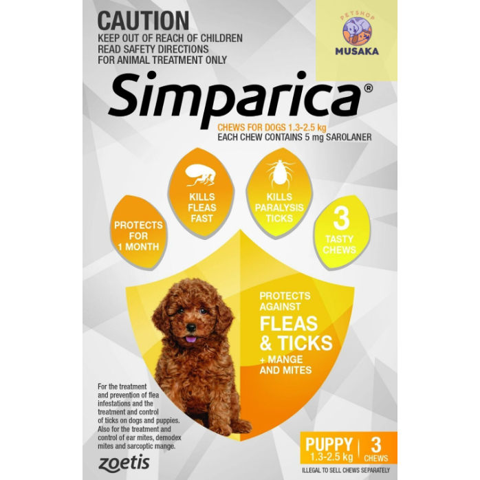 Simparica obat kutu anjing SIMPARICA TAB 5MG
