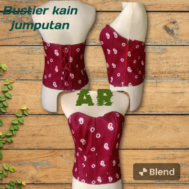 Kamisol Jumputan/Longtorso/Bustier/Kemben Batik Jumputan
