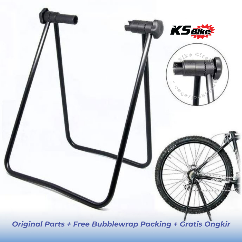 Standar Paddock Sepeda Segitiga Rak Display Sepeda MTB Road Bike Lipat BMX Dudukan Parkir Sepeda Uni