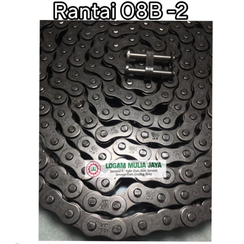 RANTAI ROLLER CHAIN RS 08B-2 KC RS 08B DOUBLE KC SPROCKET