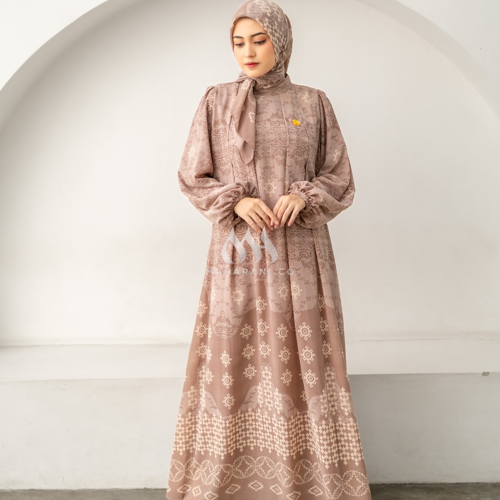 Maharani.co Maharani Set Series 01 Gamis Wanita Hijab Ceruty Babydoll Terbaru