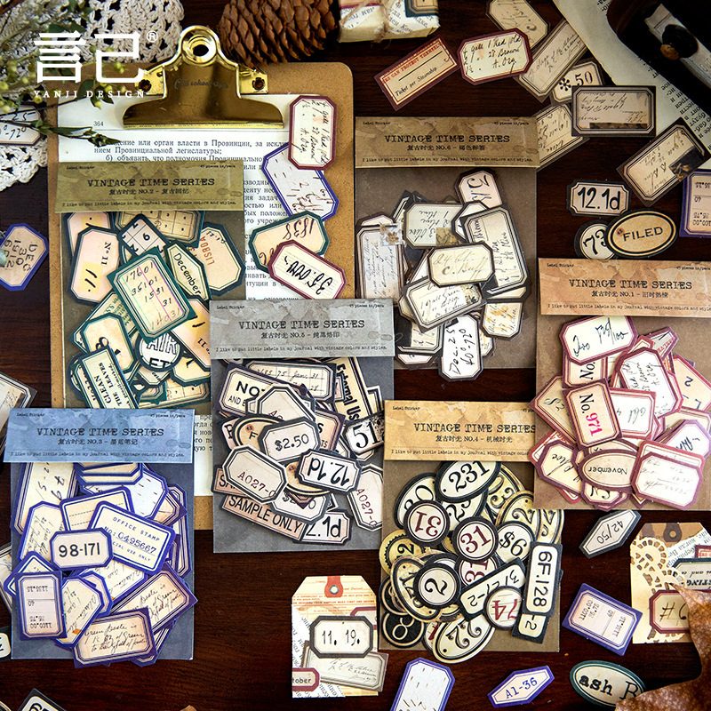 

Sticker Washi Vintage Time Series