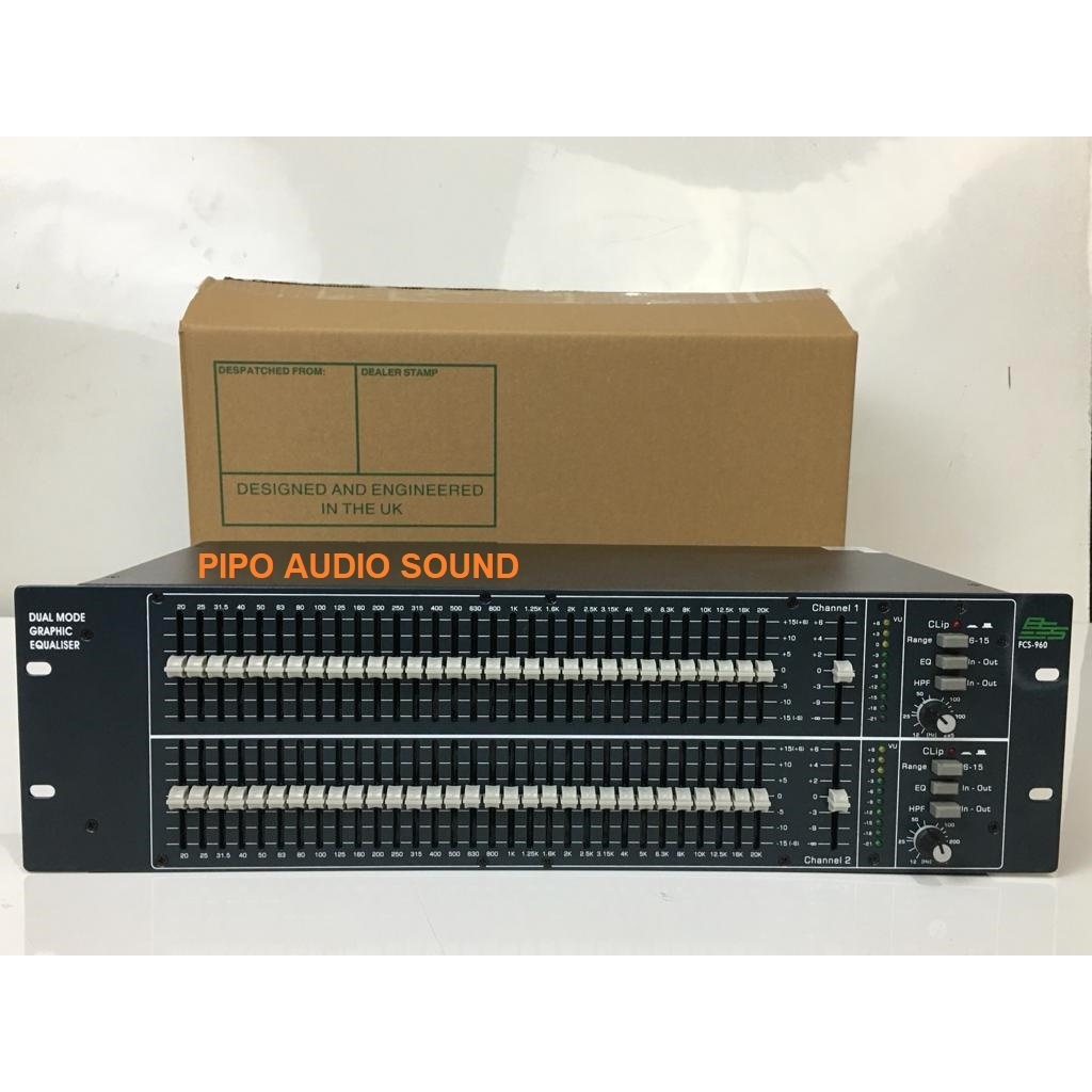 EQUALIZER BSS FCS960 2x31 BAND 3U FCS 960