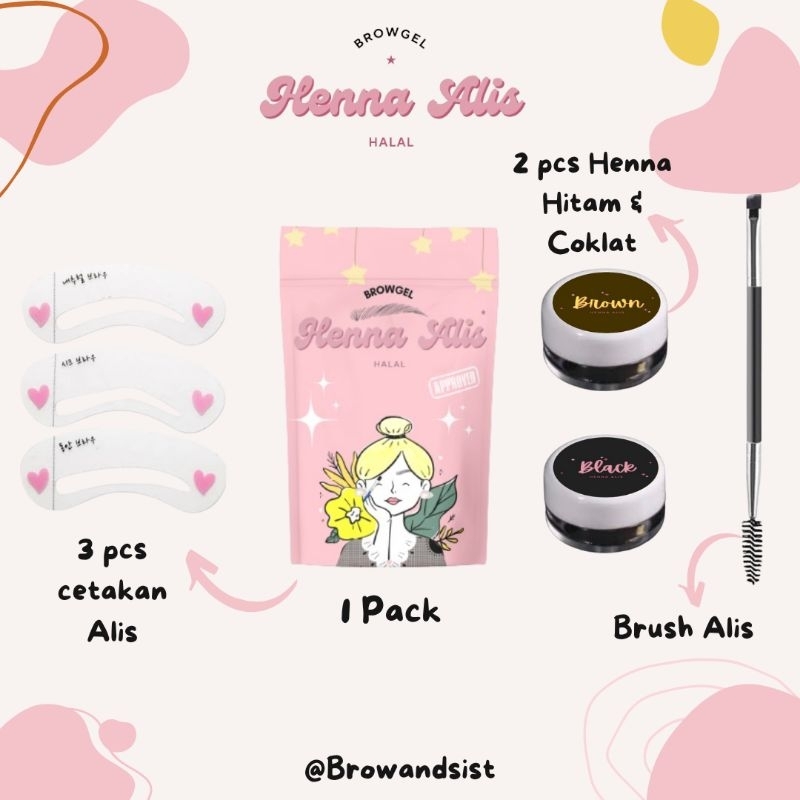 HENA ALIS HENNA ALIS BROW & SIST MURAH & PREMIUM