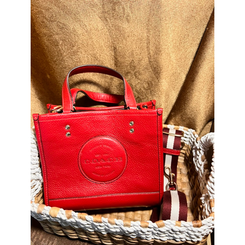 preloved tas coach dmpsy warna merah