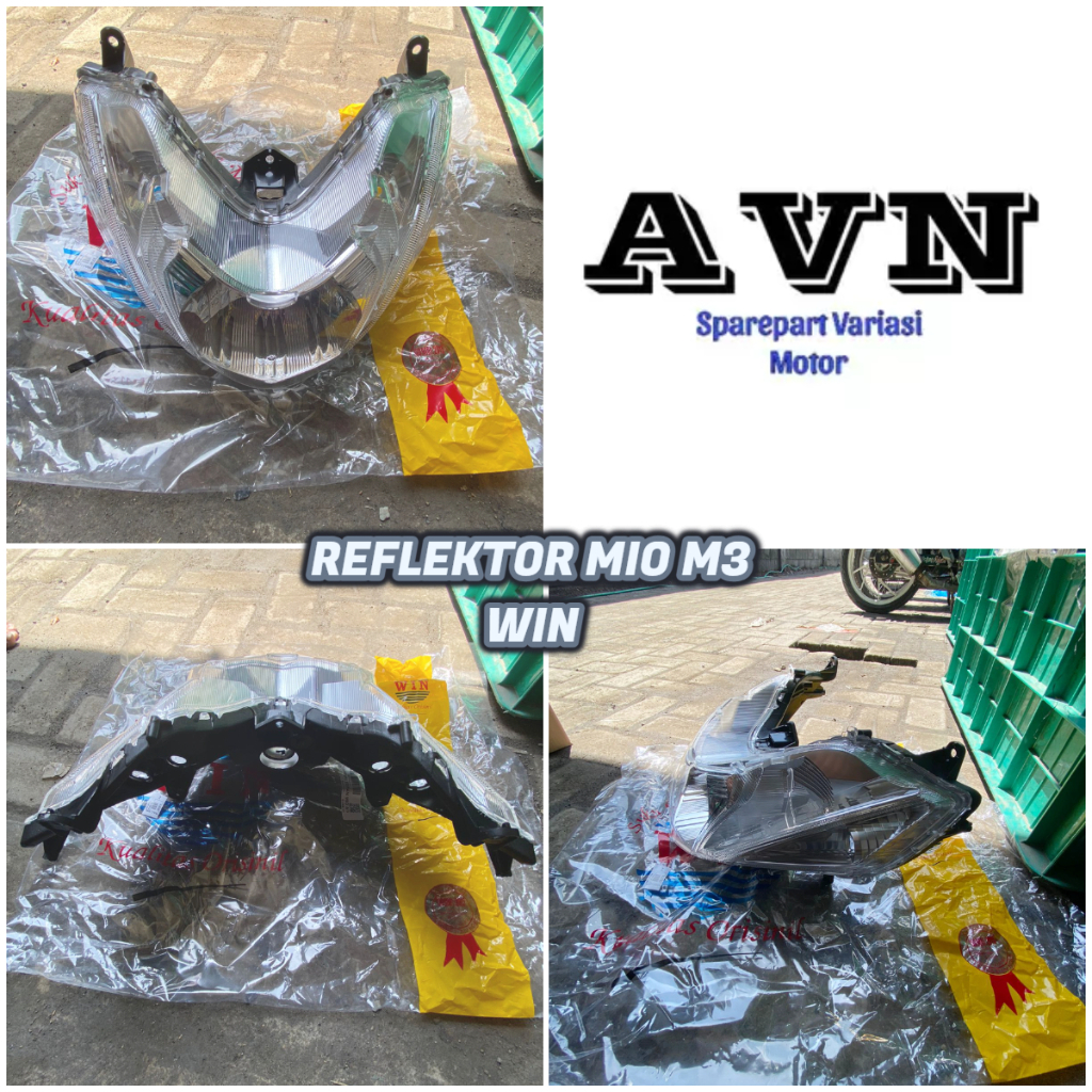 REFLEKTOR LAMPU DEPAN MIO M3 MERK WIN || REFLEKTOR MIO M3 || HEADLAMP MIO M3 WIN