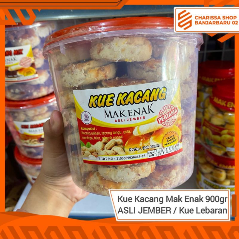 Kue Kacang Mak Enak 900gr ASLI JEMBER / Kue Kacang Original Mak Enak 900gr ORI / Kue Kacang Mix / Na