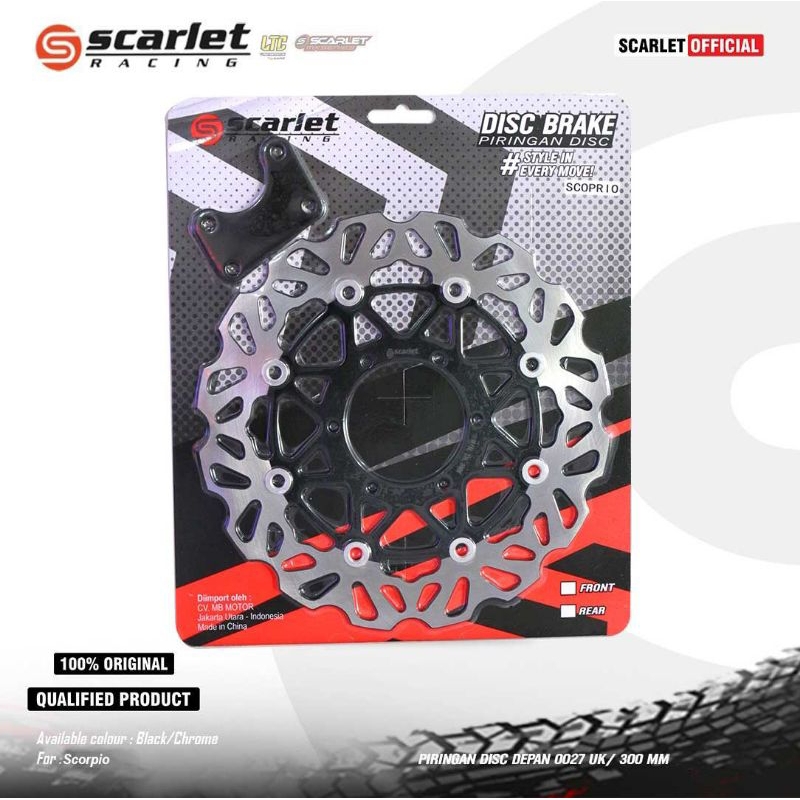 piringan cakram disc depan scorpio z variasi lebar grigi sct