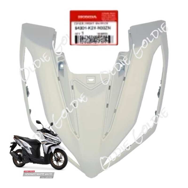 64301-K2V-N30ZN Cover Tameng Depan Putih Doff Honda Vario 125 eSP K2V 2022 Ori AHM 64301K2VN30ZN