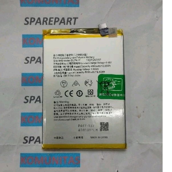 BATERAI REALME C53 BLPA17  OEM
