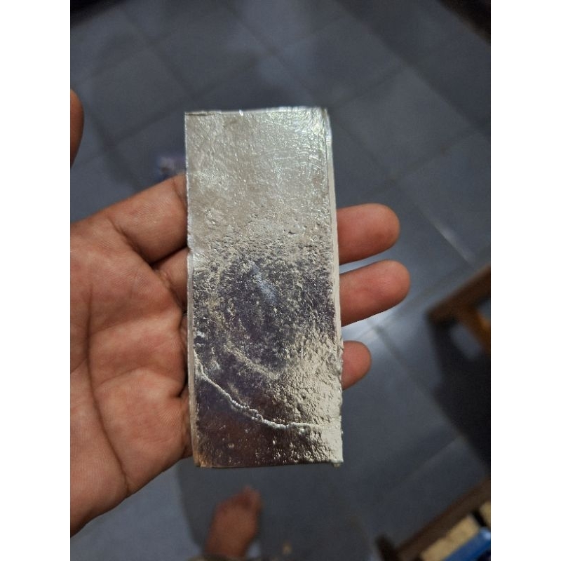 Plat Timah Sn Murni 99 4x10 cm Tin Plate