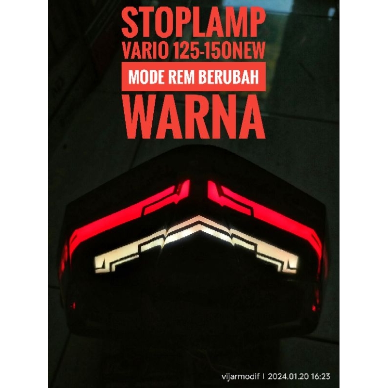 (ORIGINAL) (PNP) stoplamp new Vario 125/150 custom lazy running || stoplamp new Vario125-150 custom 