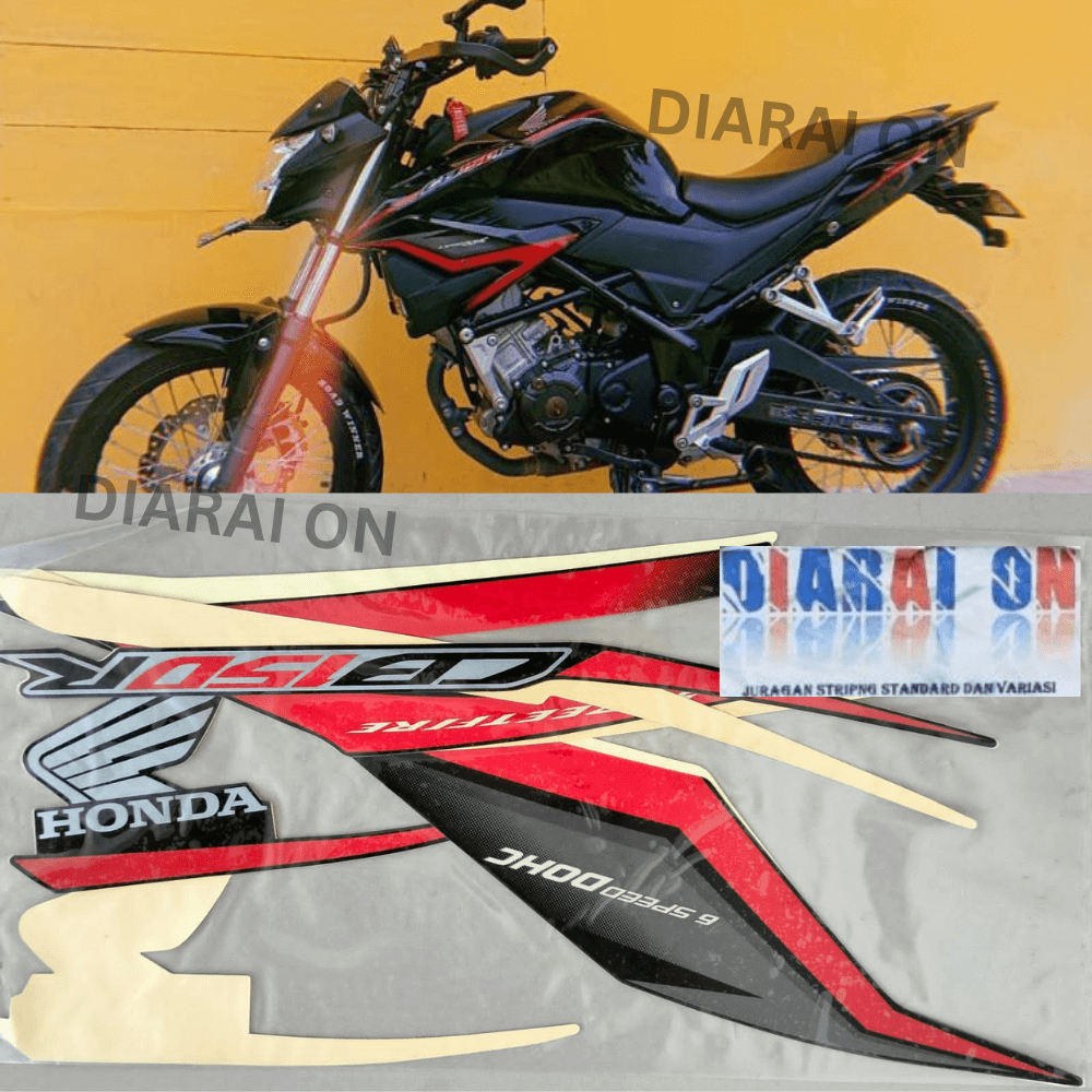 Stiker Striping Honda CB150r 2018 - CB 150 R CB 150R Merah Murah