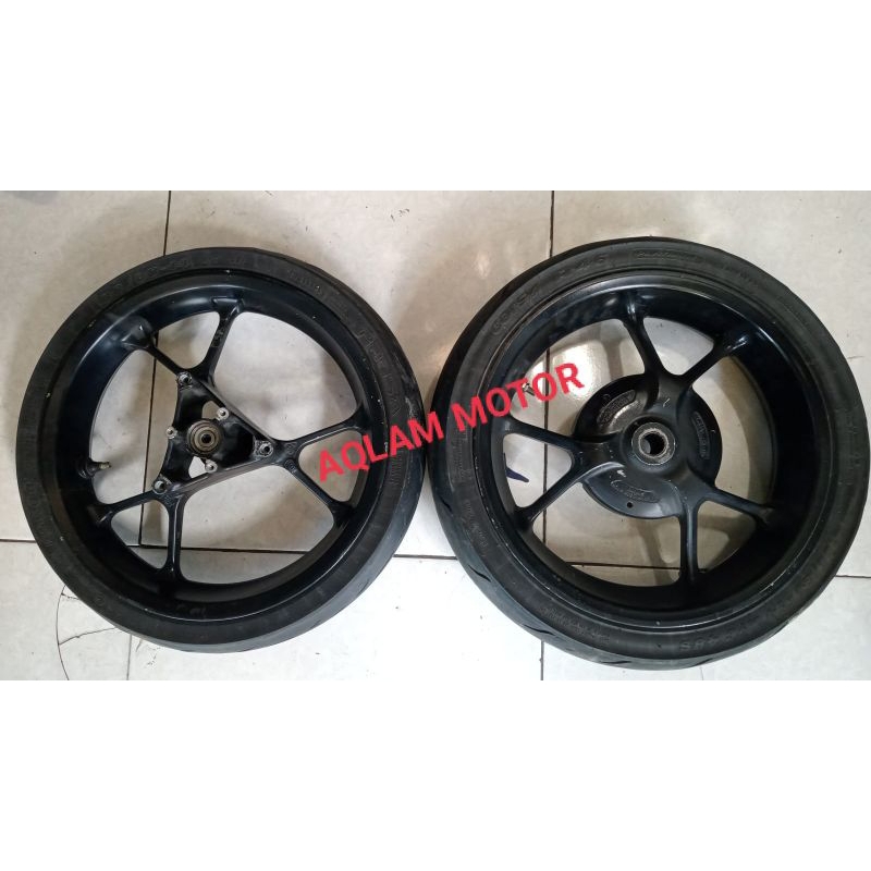 Velg Pelek Depan Belakang Aerox 155 PNP Lexi Tanpa Ban / Original Copotan