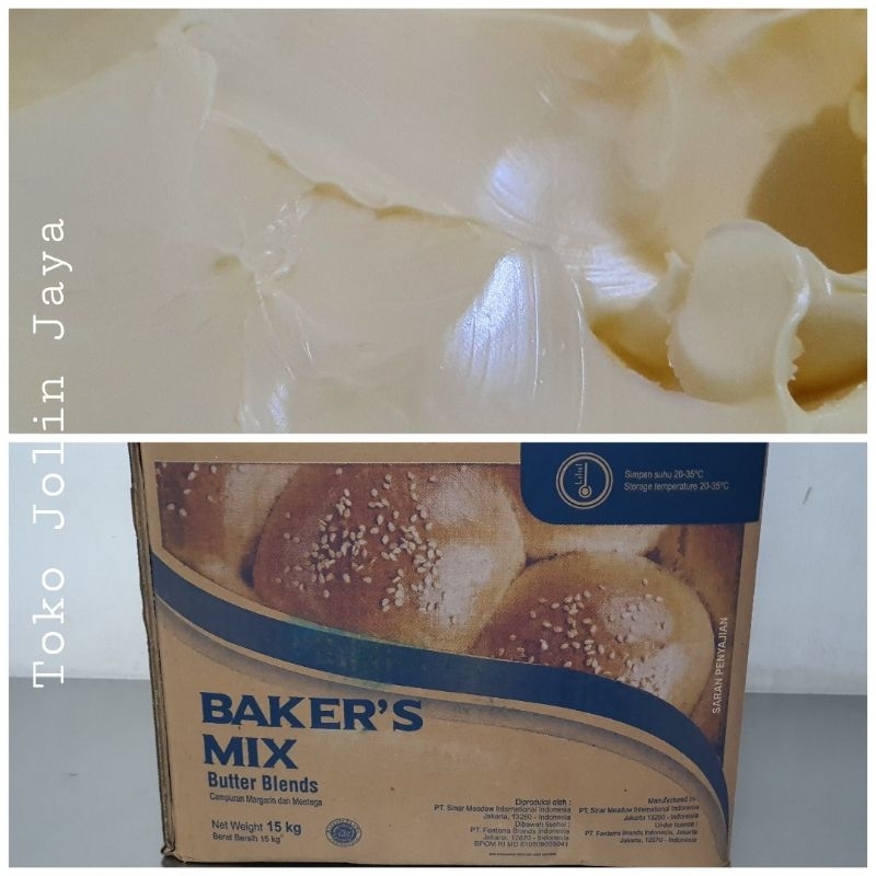 

100g Bakers Mix Butter Blends kiloan (campuran butter & margarin)