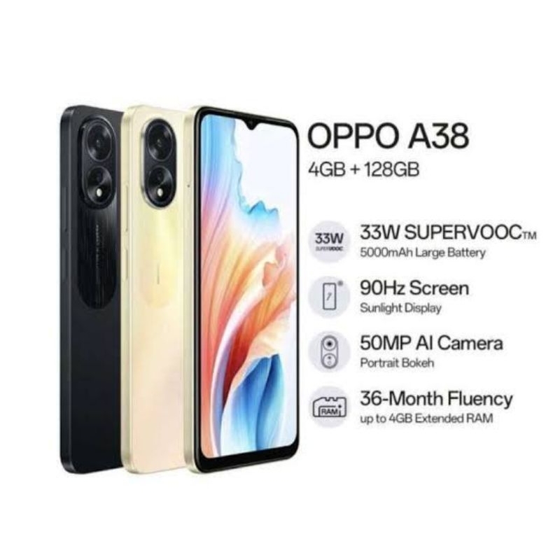 Oppo A38 Ram 4+4/128 GB Ram 6+6/128 GB