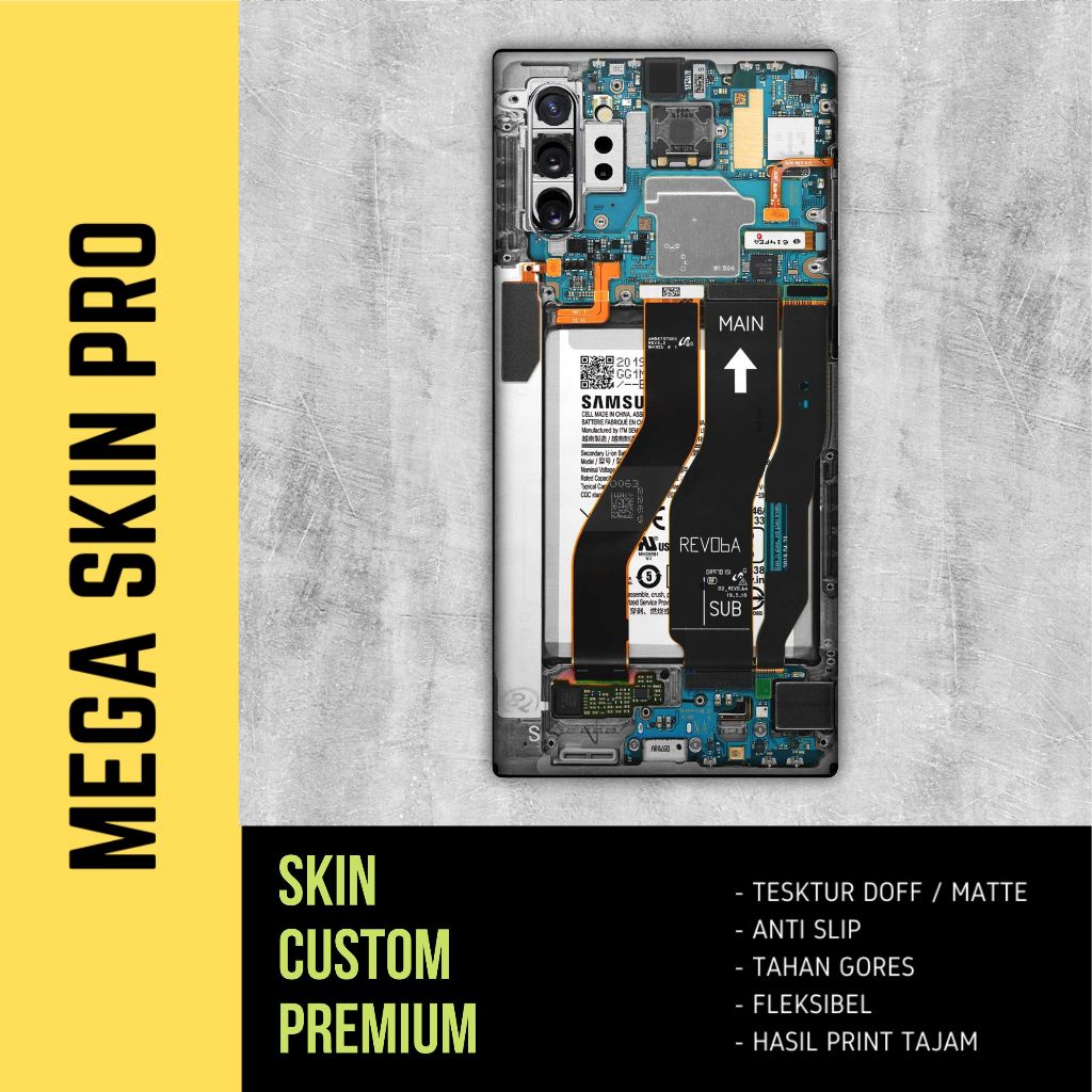 Samsung Galaxy Note 10 Full body - isi 2 buah - mesin teardown