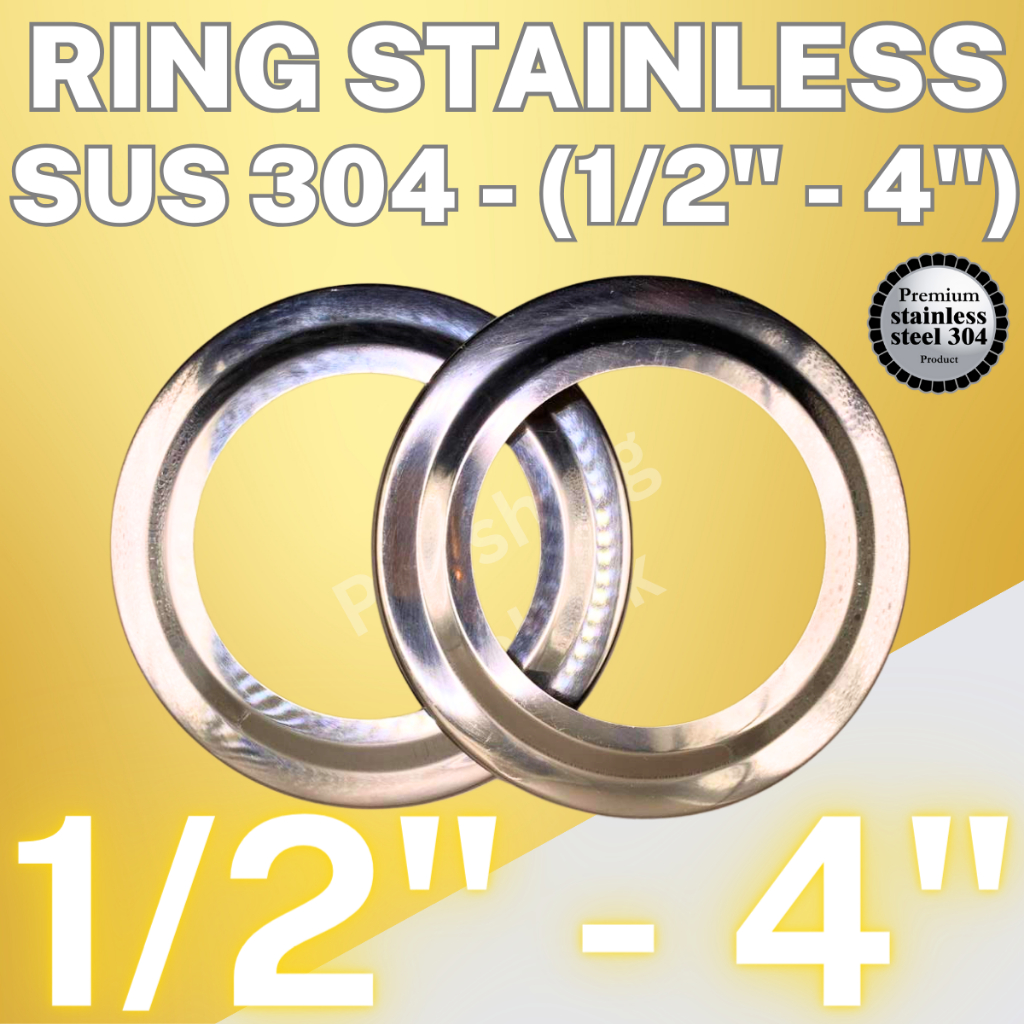 Ring Stainless Tutup Pipa 1/2 Inch - 4 Inch SUS 304