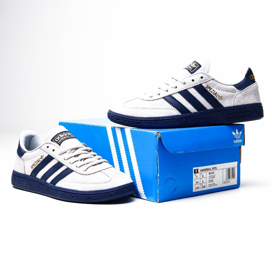 ADIDAS SPEZIAL HANDBALL GREY NAVY MAN-WOMAN ORIGINAL BNIB PRIA WANITA