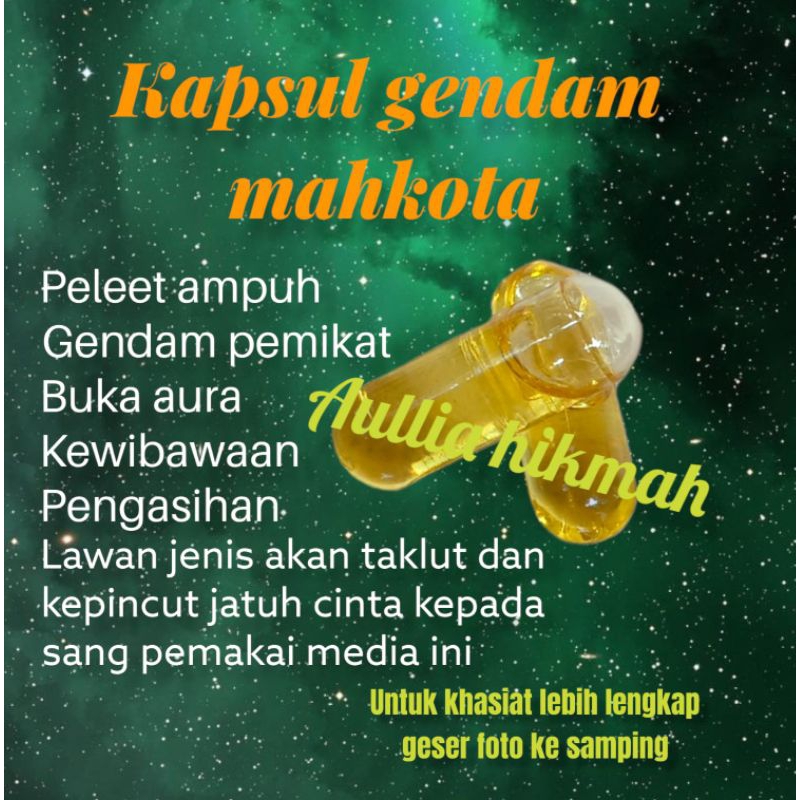 Kapsul aura pemikat gndm mahkota.