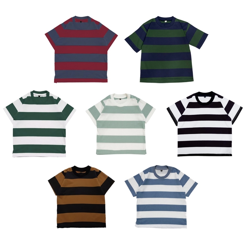 Harga Sekarang  Kaos anak salur pendek laki laki 11th baju stripe Jelita